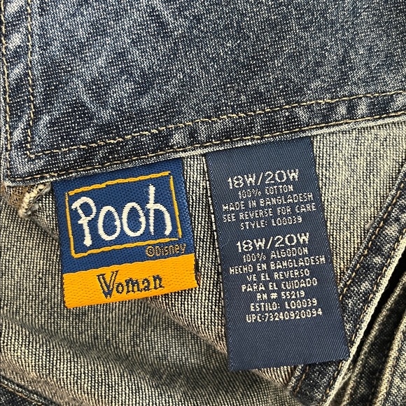 Disney Winnie the Pooh Denim Overall Short - Picture 15 of 17